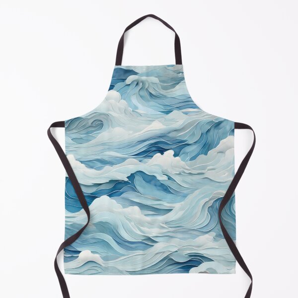Item preview,  Wave Pattern -  Blue Ocean Wave ; Curved Line designed and sold by PatternInArt.