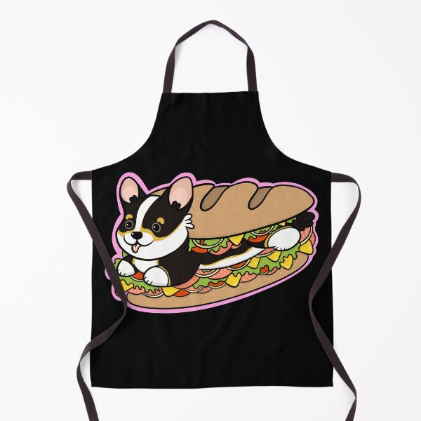 Item preview, Tri color corgi deli sandwich designed and sold by DrawsCutePaws.