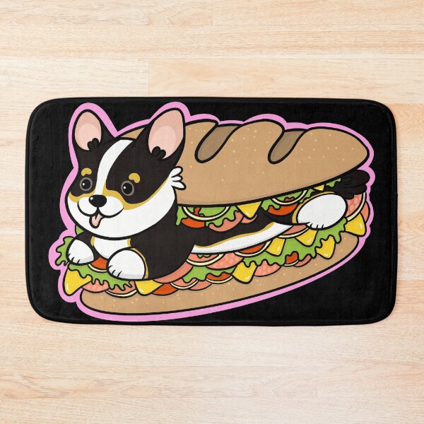 Item preview, Tri color corgi deli sandwich designed and sold by DrawsCutePaws.