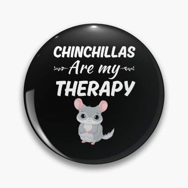 Item preview, Chinchillas are my therapy, funny cartoon grey chinchilla mom or dad owner saying designed and sold by NBSStore.