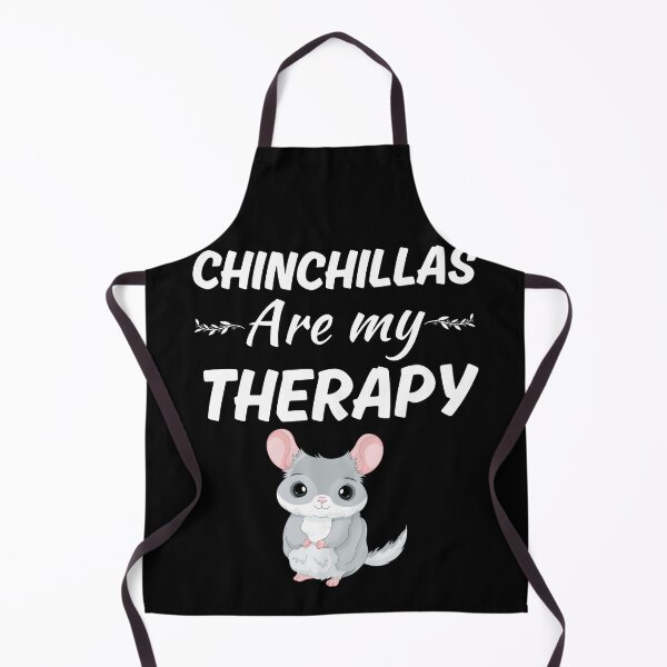 Item preview, Chinchillas are my therapy, funny cartoon grey chinchilla mom or dad owner saying designed and sold by NBSStore.