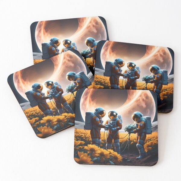 Item preview, Astronauts with Flowers designed and sold by jofayo29.