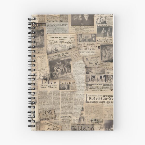 Item preview, Impresiones de diarios basura - Papel periódico vintage 7 designed and sold by the-Nerdlings.