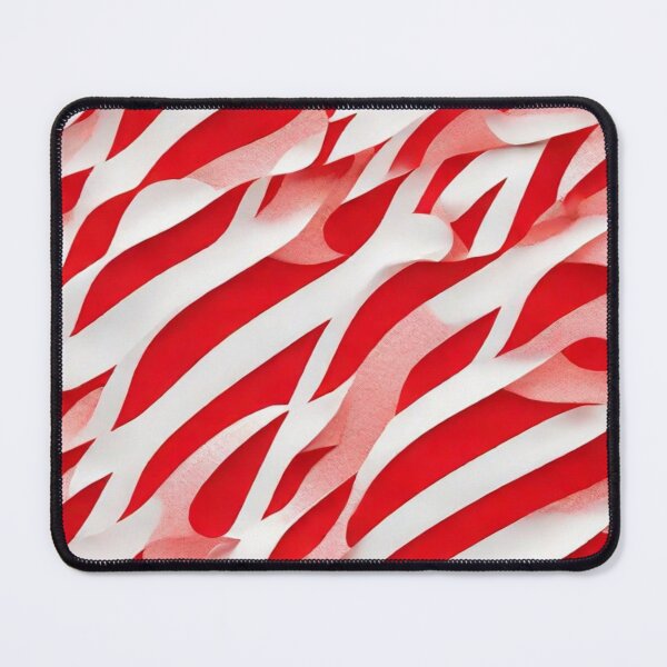 Item preview, Wave Pattern - Red and White Wave - Curved Line designed and sold by PatternInArt.