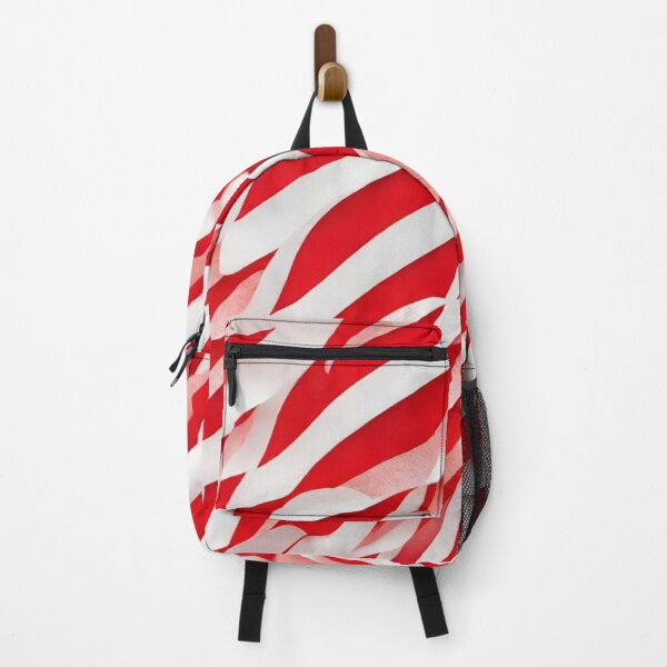 Item preview, Wave Pattern -  Red and White Wave - Curved Line designed and sold by PatternInArt.