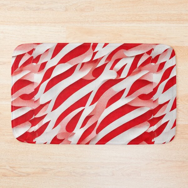 Item preview, Wave Pattern -  Red and White Wave - Curved Line designed and sold by PatternInArt.