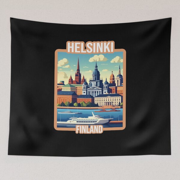 Item preview, Architectural landscape of Helsinki, Finland. Skyline Helsinki  travel design. designed and sold by Unitepeople.