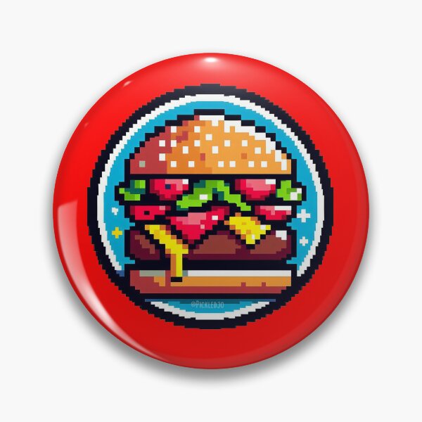 Artikelvorschau, Pixel-Burger-Kunst entworfen und verkauft von PickledjoArt.