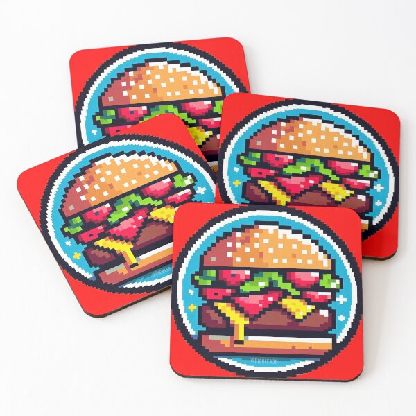 Item preview, Pixel Burger Art designed and sold by PickledjoArt.