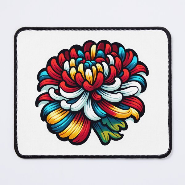 Item preview, Ethnic Colorful Valentine Flower - modern Kashubian Folklore Art - Travel Poland Europe designed and sold by DesignPoland.