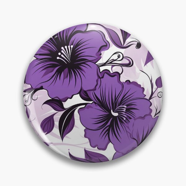 Item preview, Tiled Purple Flower Pattern designed and sold by dcrc.
