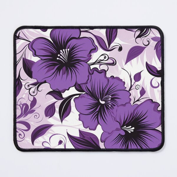 Item preview, Tiled Purple Flower Pattern designed and sold by dcrc.