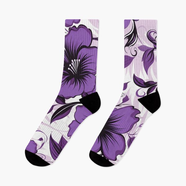 Item preview, Tiled Purple Flower Pattern designed and sold by dcrc.