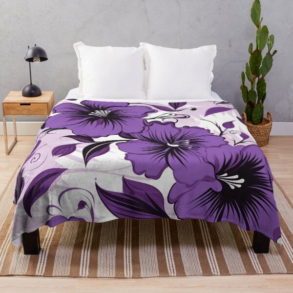 Item preview, Tiled Purple Flower Pattern designed and sold by dcrc.