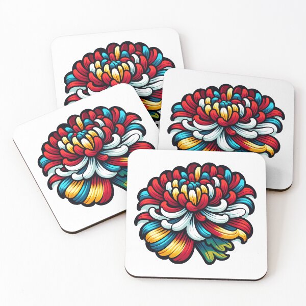 Item preview, Ethnic Colorful Valentine Flower - modern Kashubian Folklore Art - Travel Poland Europe designed and sold by DesignPoland.