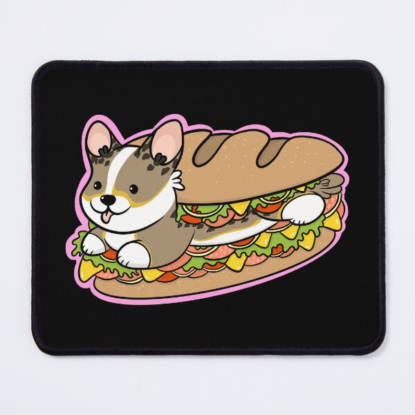 Item preview, Tri color corgi deli sandwich designed and sold by DrawsCutePaws.