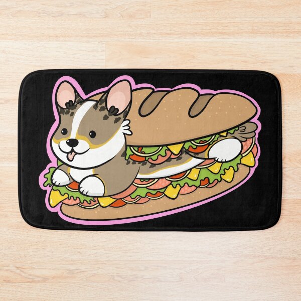 Item preview, Tri color corgi deli sandwich designed and sold by DrawsCutePaws.