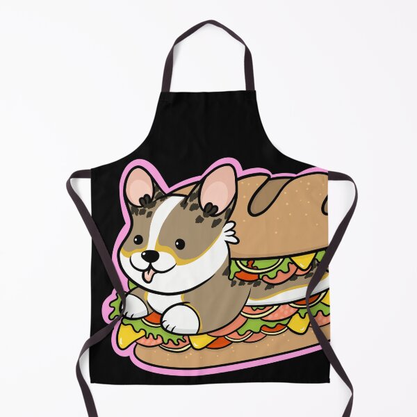Item preview, Tri color corgi deli sandwich designed and sold by DrawsCutePaws.