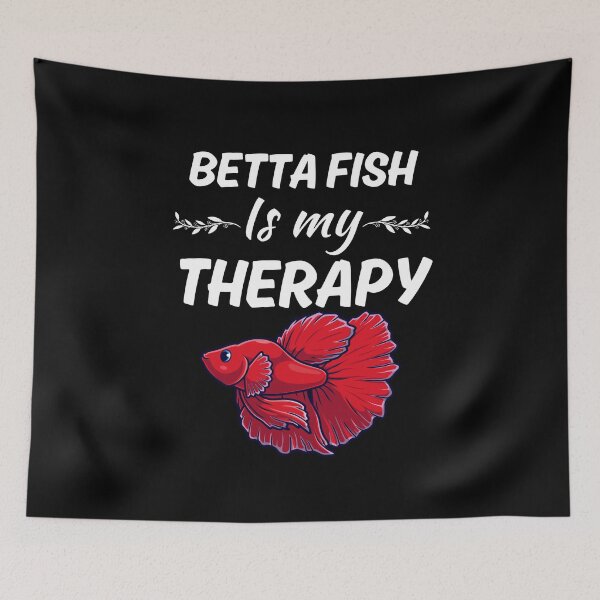 Item preview, Betta fish is my therapy, funny betta fish dad or mom, betta fish animal owner designed and sold by NBSStore.