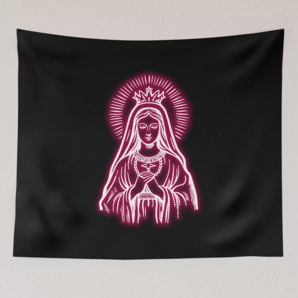Item preview, Light Pink Neon Virgin Mary designed and sold by lachataigne.