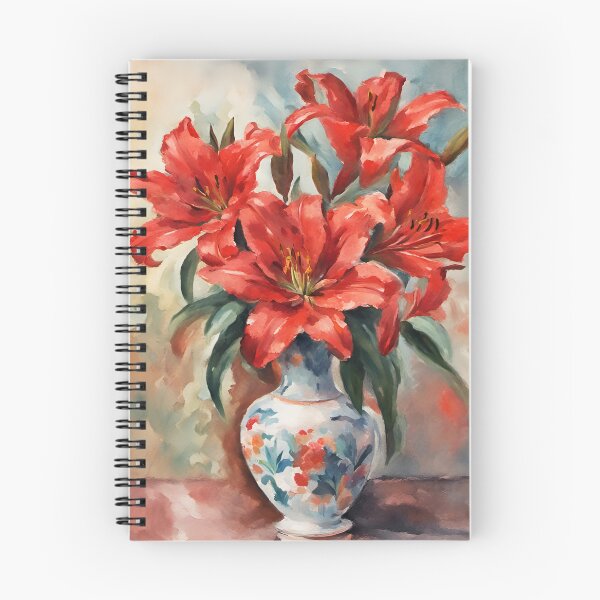 Item preview, Red Lilies in a Vase designed and sold by ADCImages.