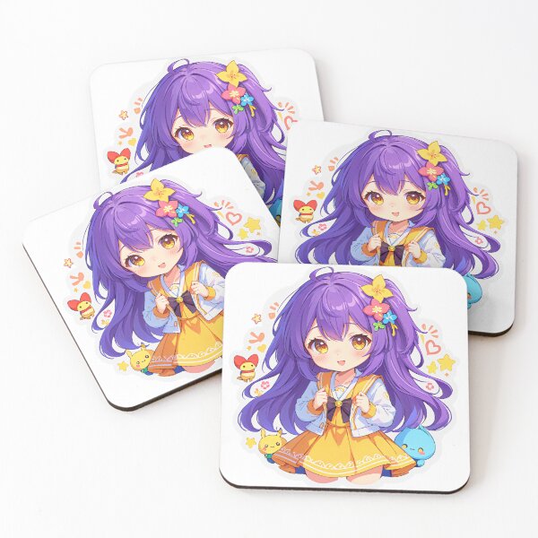 Item preview, Violet Girl With Friends designed and sold by StickerStarSaga.