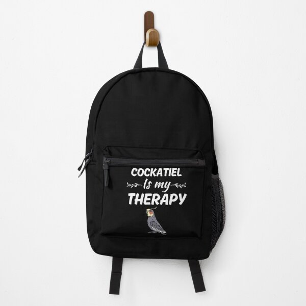 Item preview, Cockatiel is my therapy, funny cockatiel parrot owner, cockatoo mom or dad quote designed and sold by NBSStore.