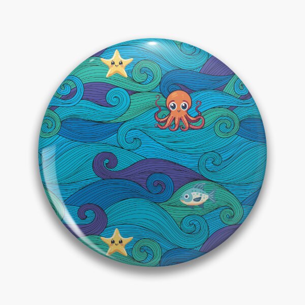 Item preview, Ocean Embrace Collection: Majestic Octopus and Waves designed and sold by KirtidaOrg.