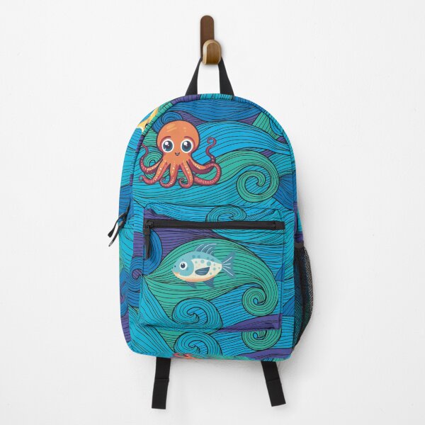 Item preview, Ocean Embrace Collection: Majestic Octopus and Waves designed and sold by KirtidaOrg.