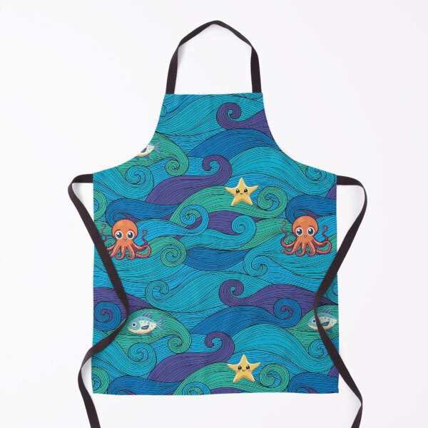 Item preview, Ocean Embrace Collection: Majestic Octopus and Waves designed and sold by KirtidaOrg.