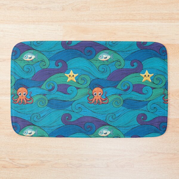Item preview, Ocean Embrace Collection: Majestic Octopus and Waves designed and sold by KirtidaOrg.