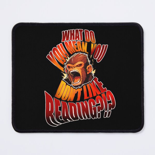 Item preview, What Do You Mean, You Don't Like Reading Outraged Monkey Vivid Shirt Design by Zeesdesign on Redbubble designed and sold by ZEESDESIGN.