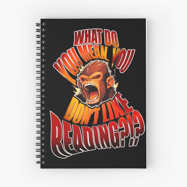 Item preview, What Do You Mean, You Don't Like Reading Outraged Monkey Vivid Shirt Design by Zeesdesign on Redbubble designed and sold by ZEESDESIGN.