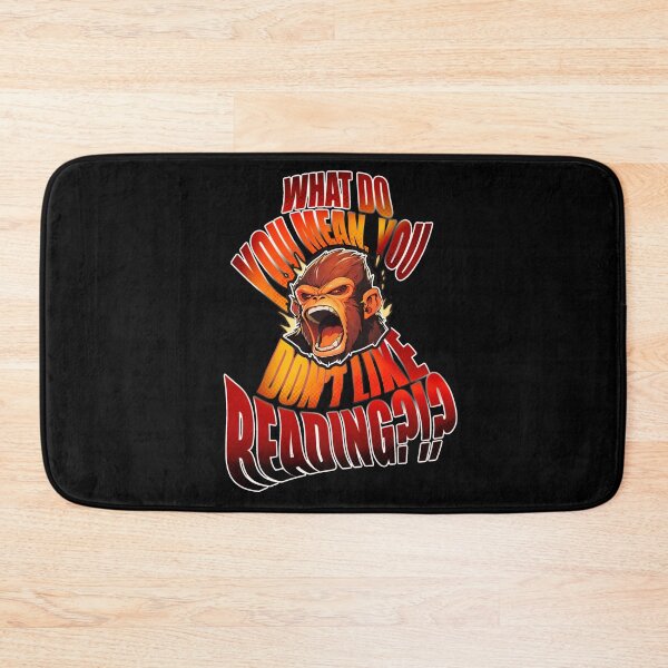 Item preview, What Do You Mean, You Don't Like Reading Outraged Monkey Vivid Shirt Design by Zeesdesign on Redbubble designed and sold by ZEESDESIGN.