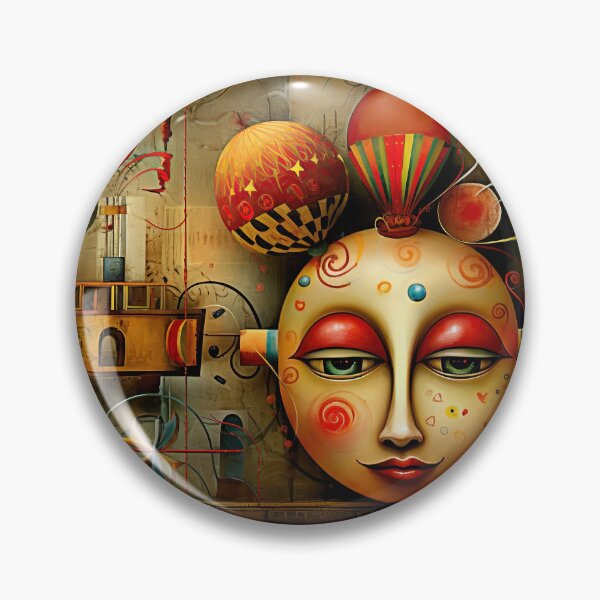 Item preview, abstract girl with balloons and spheres designed and sold by EG Creativity Art.