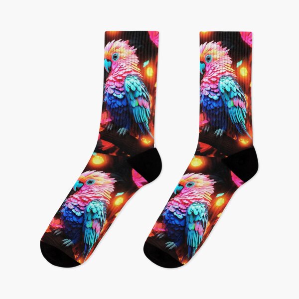 Item preview, Exotic Pair of Colorful Parrots – A Burst of Nature's Hues! designed and sold by JustArtDesign9.