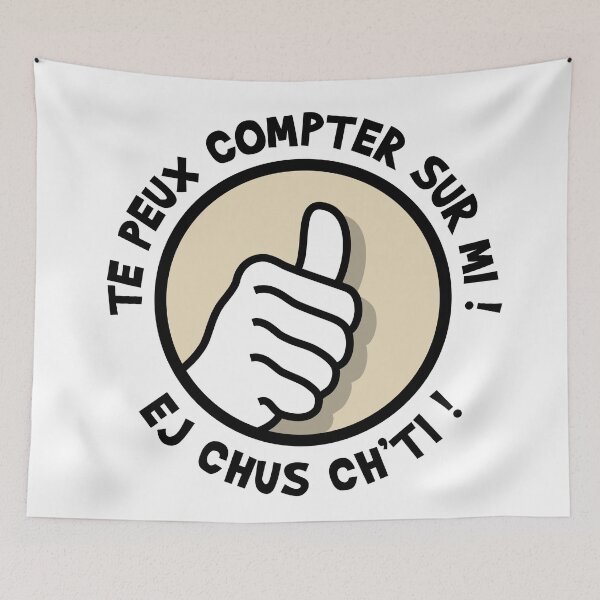 Item preview, You can count on mi, ej chus Ch'ti! designed and sold by humour-chti.