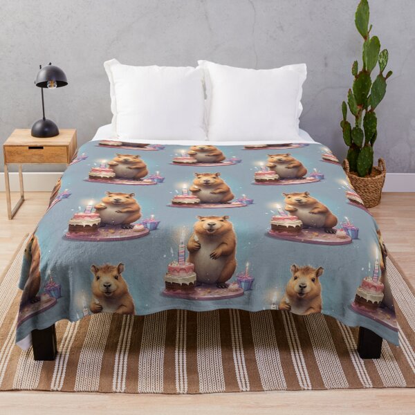 Item preview, Capybara Birthday designed and sold by Mandala108.