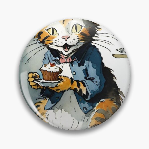 Item preview, cat eating muffins designed and sold by optimusprime39.