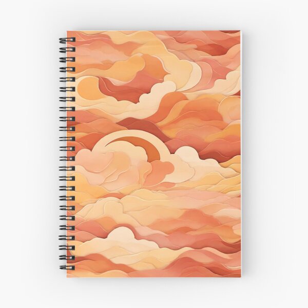Item preview, Wave Pattern -  Orange Sky Wave ; Curved Line designed and sold by PatternInArt.