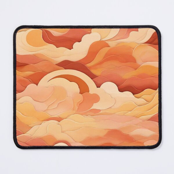 Item preview, Wave Pattern - Orange Sky Wave ; Curved Line designed and sold by PatternInArt.
