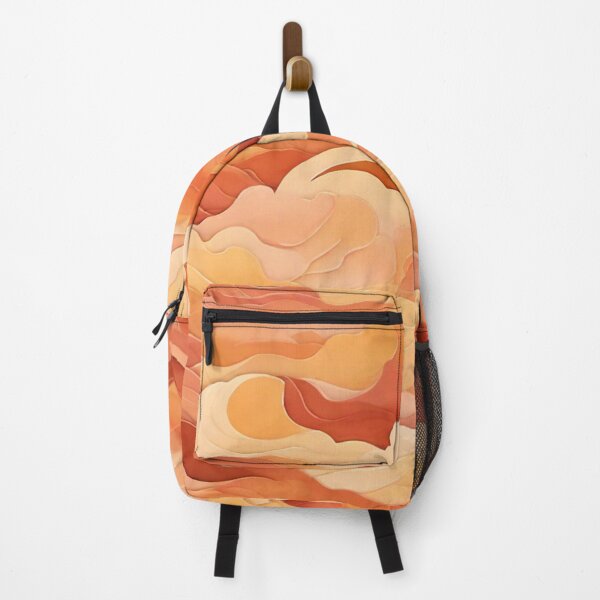 Item preview, Wave Pattern -  Orange Sky Wave ; Curved Line designed and sold by PatternInArt.