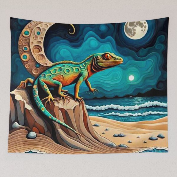 Item preview, The Lizard waits designed and sold by George Hutton Hunter.