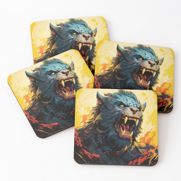 Item preview, Watercolor Roaring Wolf Art - Majestic Wildlife Design designed and sold by JustArtDesign9.