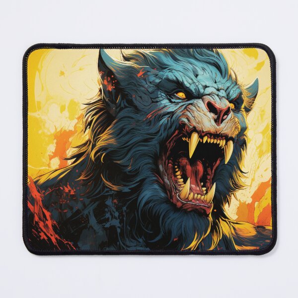 Item preview, Watercolor Roaring Wolf Art - Majestic Wildlife Design designed and sold by JustArtDesign9.