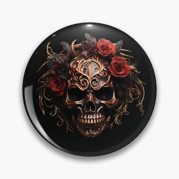 Item preview, Gothic Skull Rose Design - Dark Elegance Drinkware designed and sold by PandaTShirtShop.