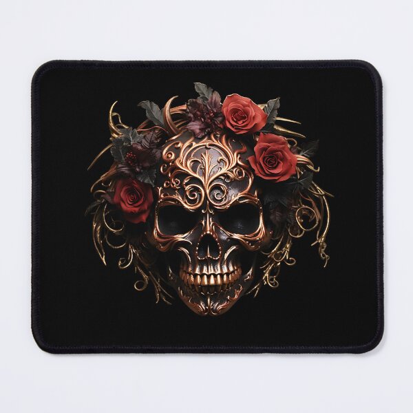 Item preview, Gothic Skull Rose Design - Dark Elegance Drinkware designed and sold by PandaTShirtShop.
