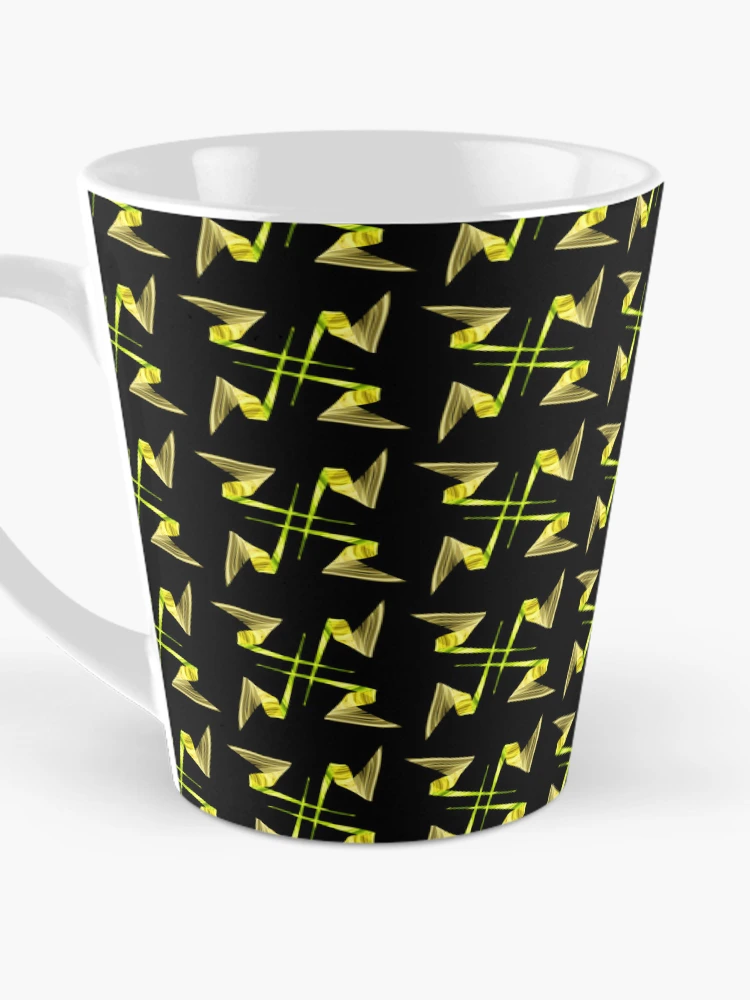 Thumbnail 3 of 4, Coffee Mug, Yellow rays pattern designed and sold by Meo Design.