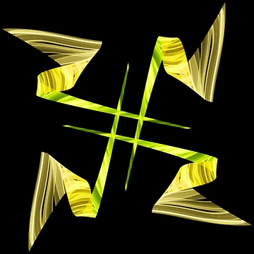 Artwork thumbnail, Yellow rays pattern by Meo Design