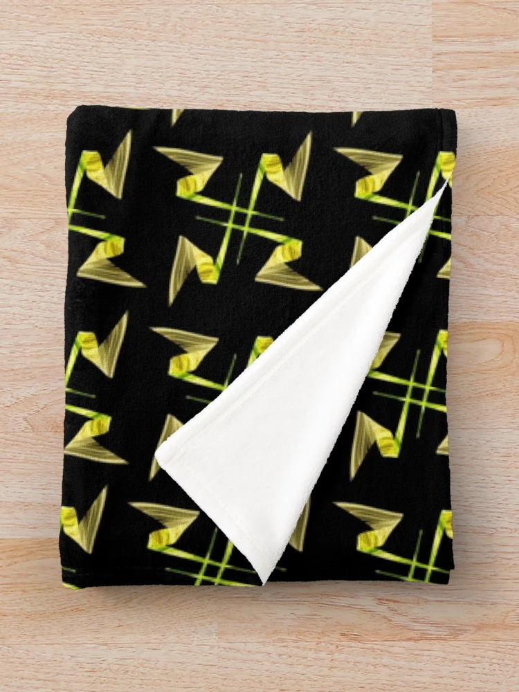 Thumbnail 3 of 6, Throw Blanket, Yellow rays pattern designed and sold by Meo Design.